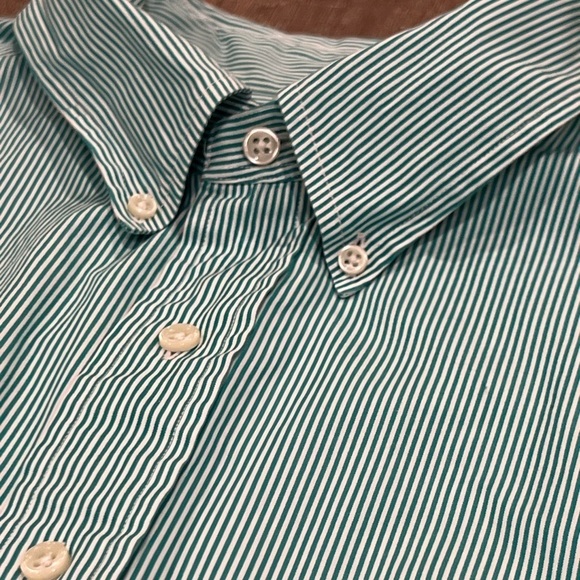 Polo Ralph Lauren XL Tall XLT Stripe Button Front Logo Button Collar Shirt - Picture 4 of 5